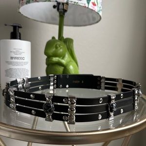 LAST CALL! Maje black leather belt size 3 (Medium/large)